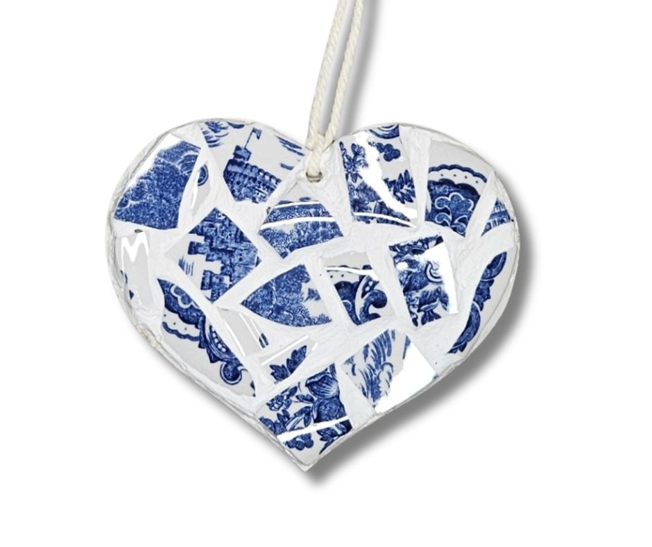 Broken China Heart Mosaic Me Time Kit – DIY Mosaic Craft Kit for Adults