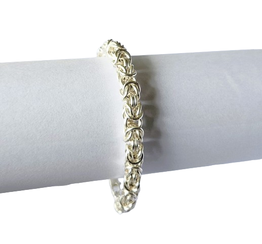 Silver or Bronze Chain Byzantine Bracelet Me Time Kit – DIY Jewellery Making Kit for Adults