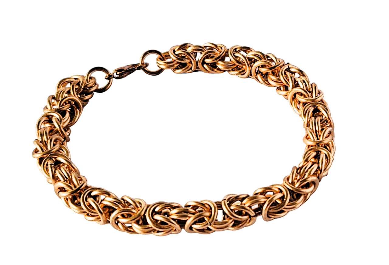 Silver or Bronze Chain Byzantine Bracelet Me Time Kit – DIY Jewellery Making Kit for Adults