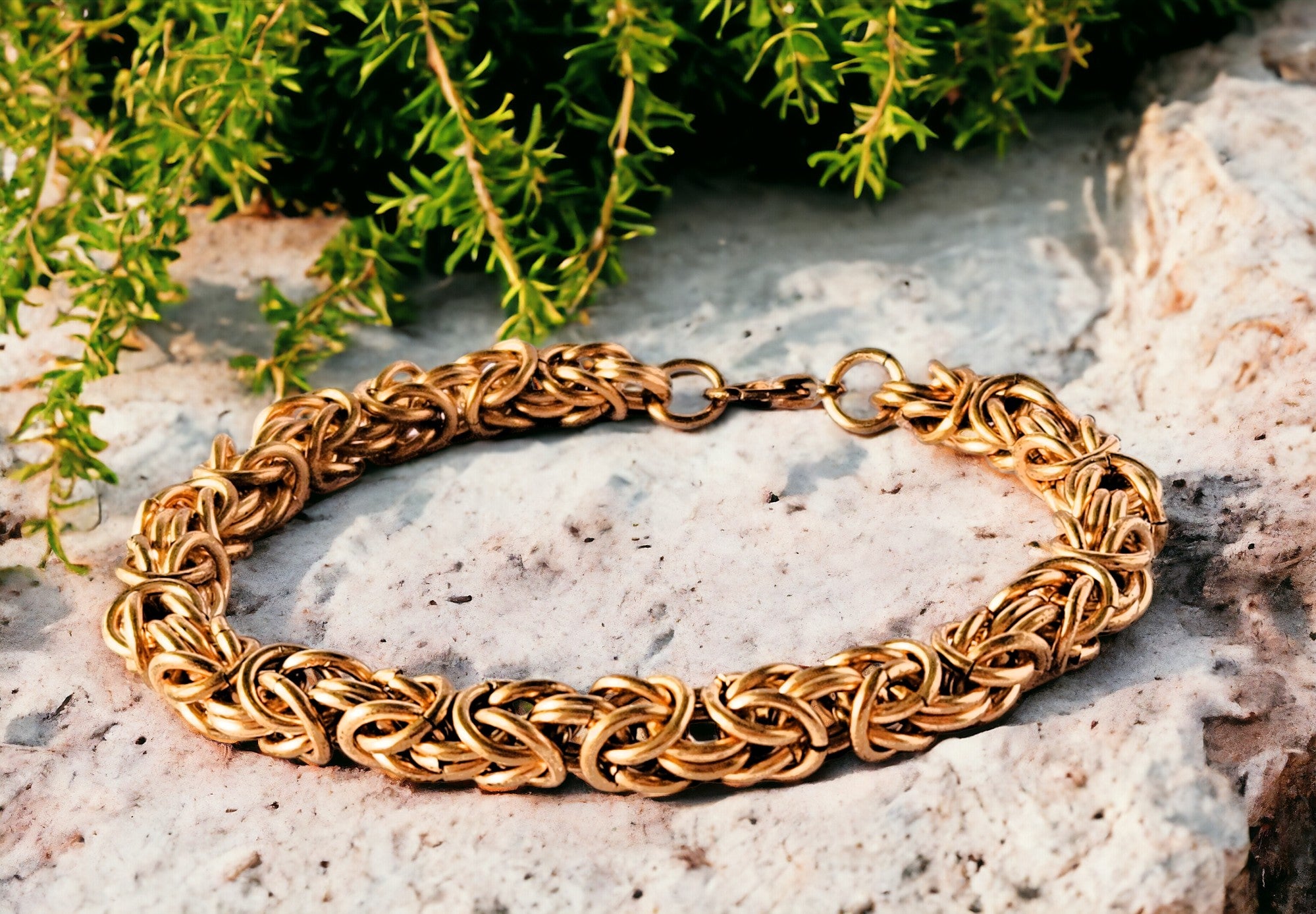 Silver or Bronze Chain Byzantine Bracelet Me Time Kit – DIY Jewellery Making Kit for Adults