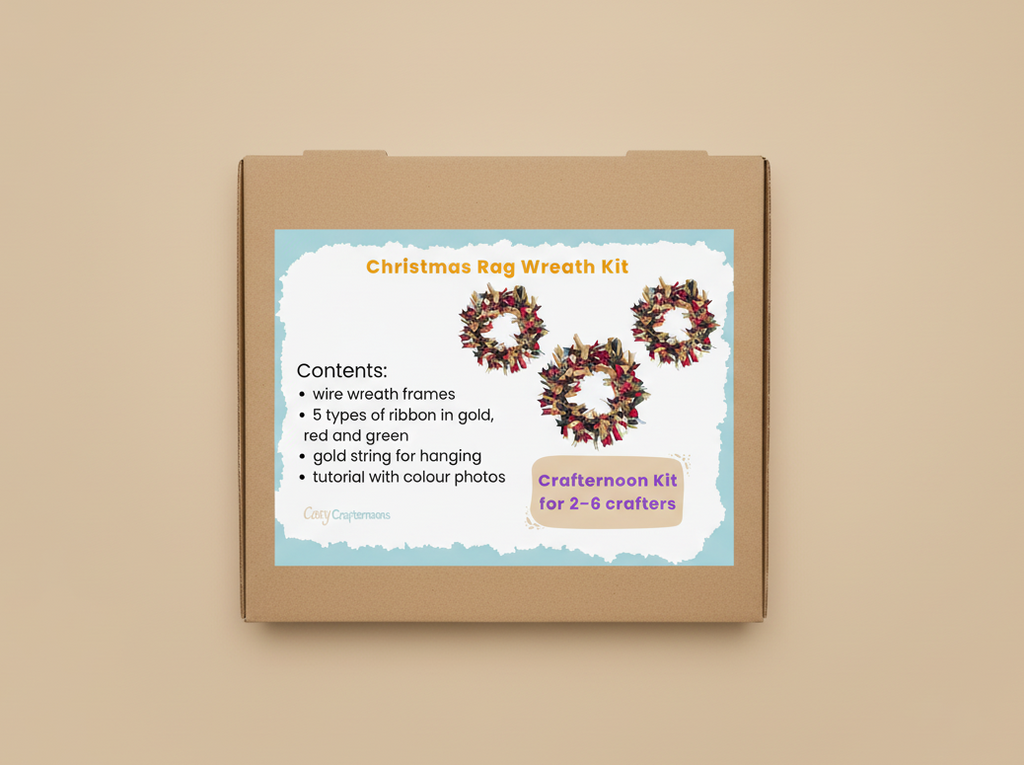 Christmas Rag Wreath Crafternoon Kit (£21 per person)