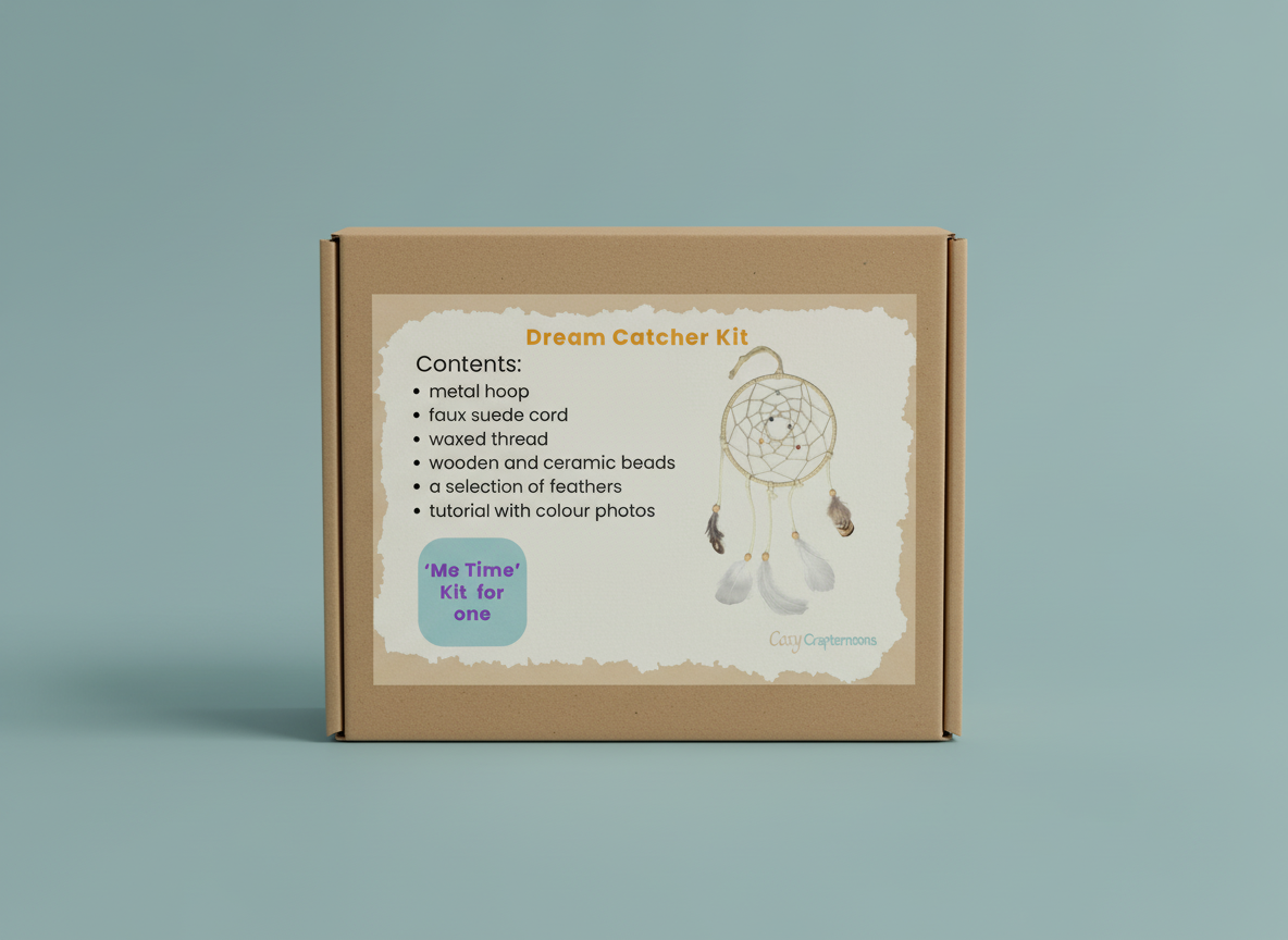 Dreamcatcher Me Time Craft Kit – DIY Dreamcatcher Kit for Adults